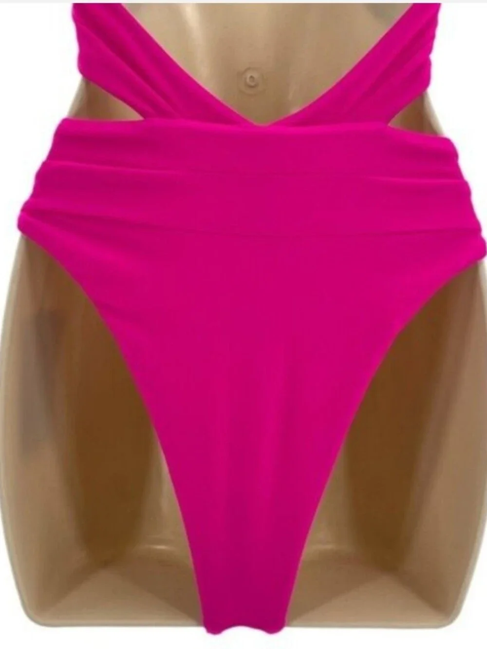 lovewave The Christensen One Piece Cut Out Swimsuit in Hot Pink Size Medium NWT